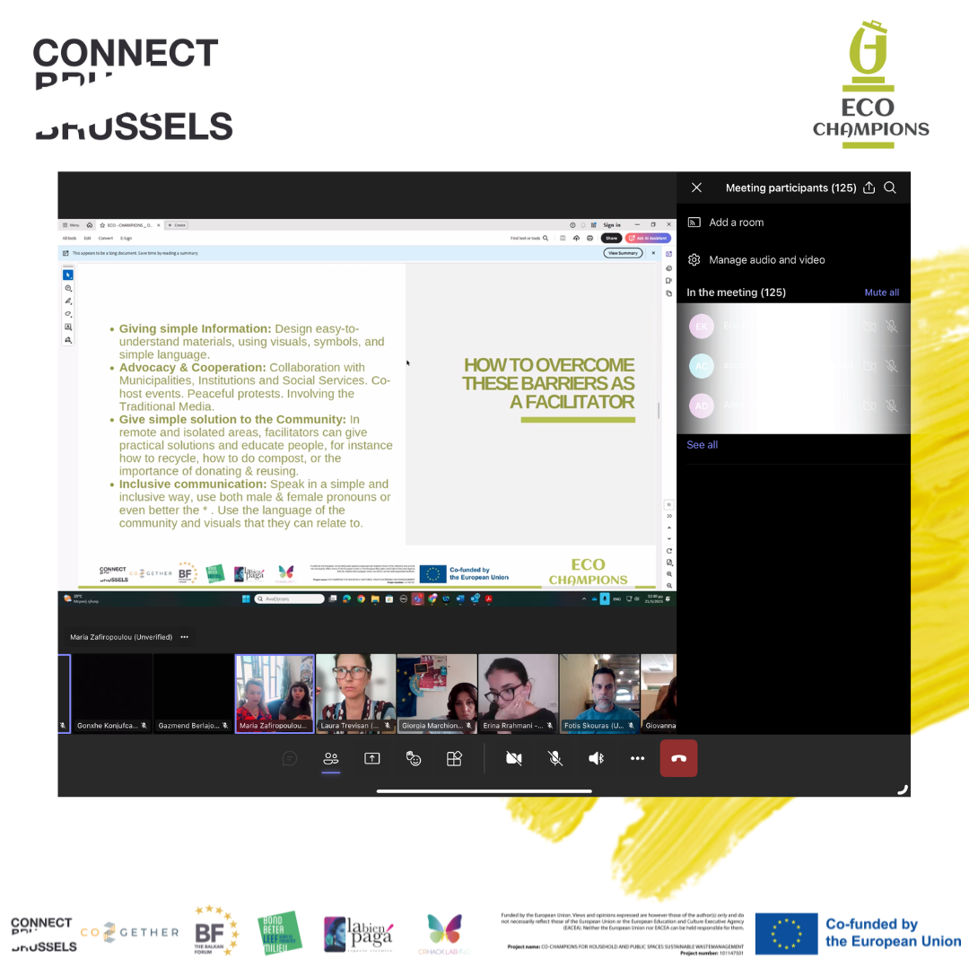 ECO CHAMPIONS – Training for Facilitators